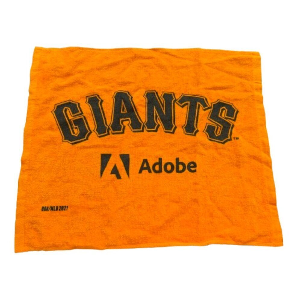 SF GIANTS MLB Rally Towel Adobe Orange & Black